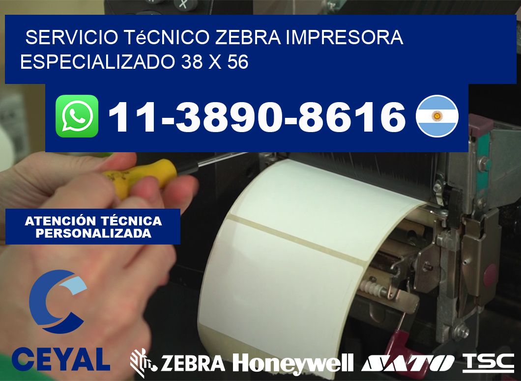 Servicio Técnico Zebra Impresora Especializado 38 x 56