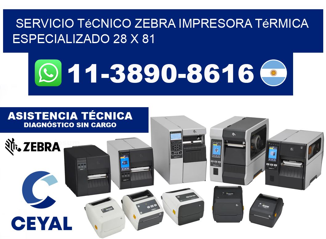 Servicio Técnico Zebra Impresora Térmica Especializado 28 x 81