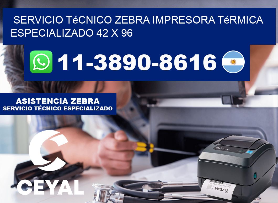 Servicio Técnico Zebra Impresora Térmica Especializado 42 x 96