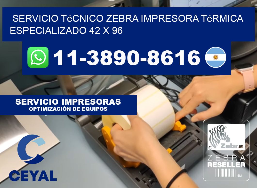 Servicio Técnico Zebra Impresora Térmica Especializado 42 x 96