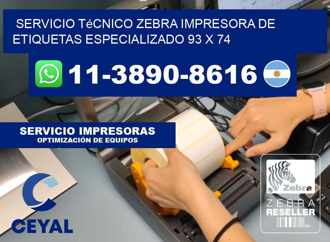 Servicio Técnico Zebra Impresora de Etiquetas Especializado 93 x 74