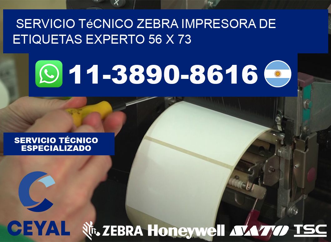 Servicio Técnico Zebra Impresora de Etiquetas Experto 56 x 73