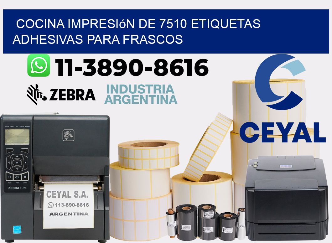 cocina impresión de 7510 etiquetas adhesivas para frascos