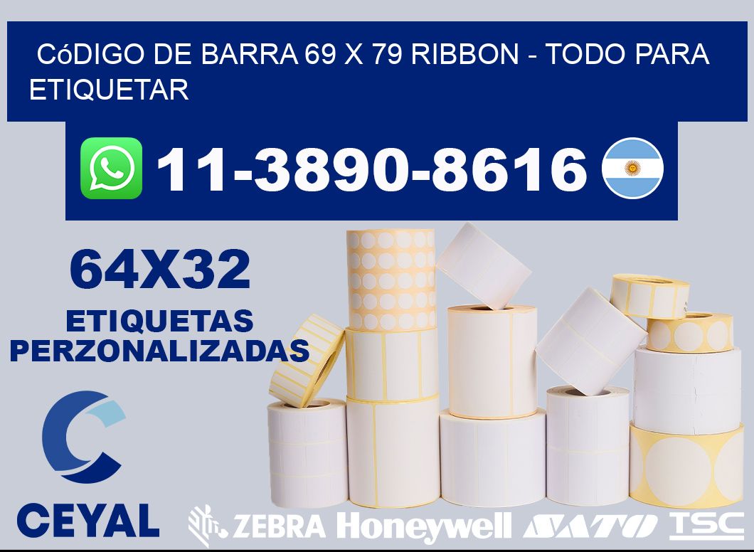 código de barra 69 x 79 ribbon – Todo para Etiquetar