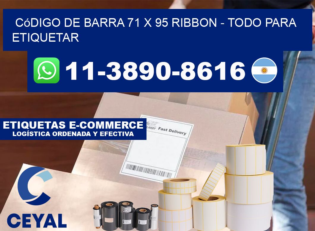código de barra 71 x 95 ribbon - Todo para Etiquetar