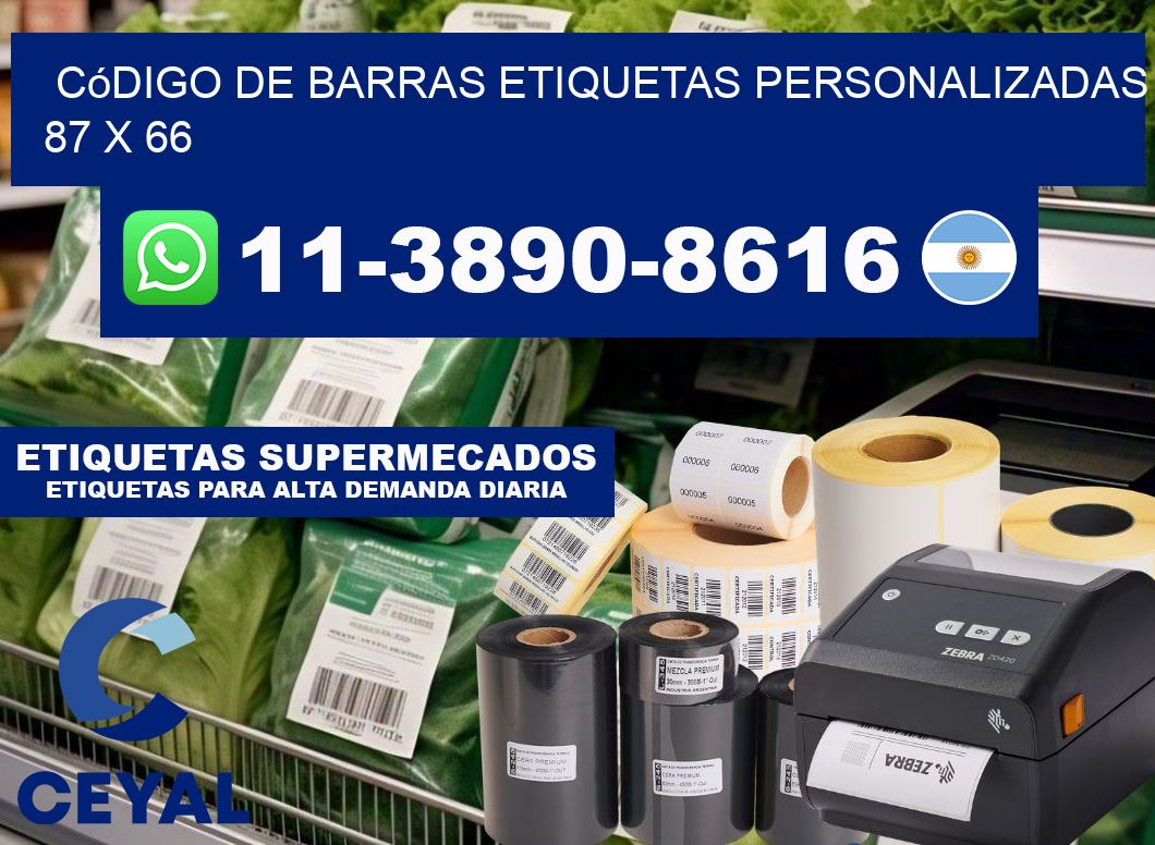 código de barras etiquetas personalizadas 87 x 66