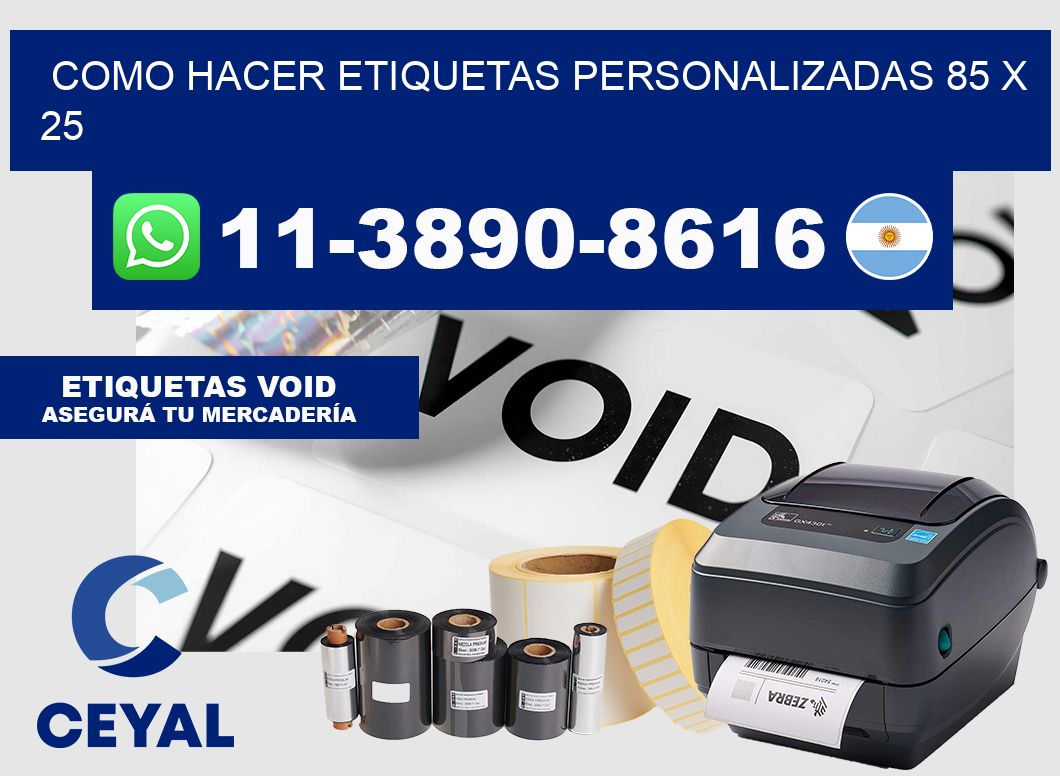 como hacer etiquetas personalizadas 85 x 25