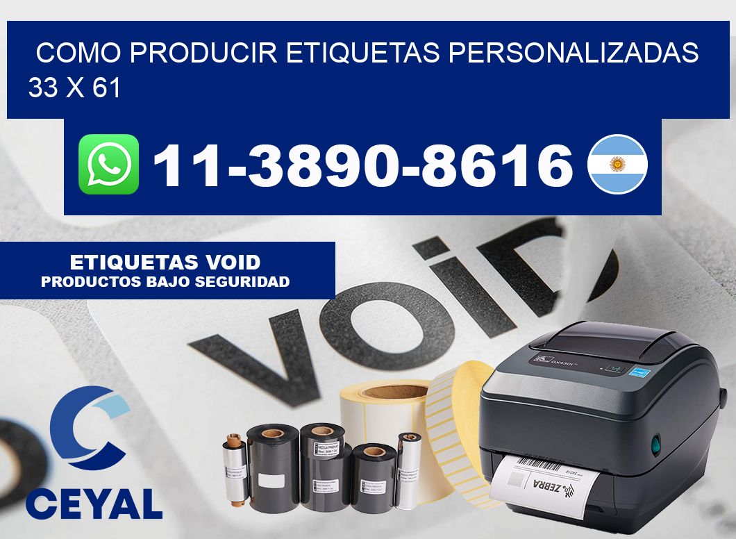 como producir etiquetas personalizadas 33 x 61