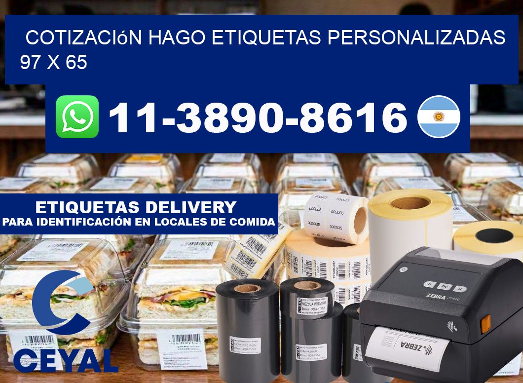 cotización hago etiquetas personalizadas 97 x 65