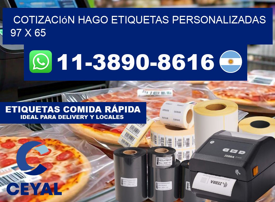 cotización hago etiquetas personalizadas 97 x 65