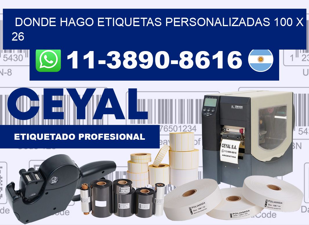 donde hago etiquetas personalizadas 100 x 26