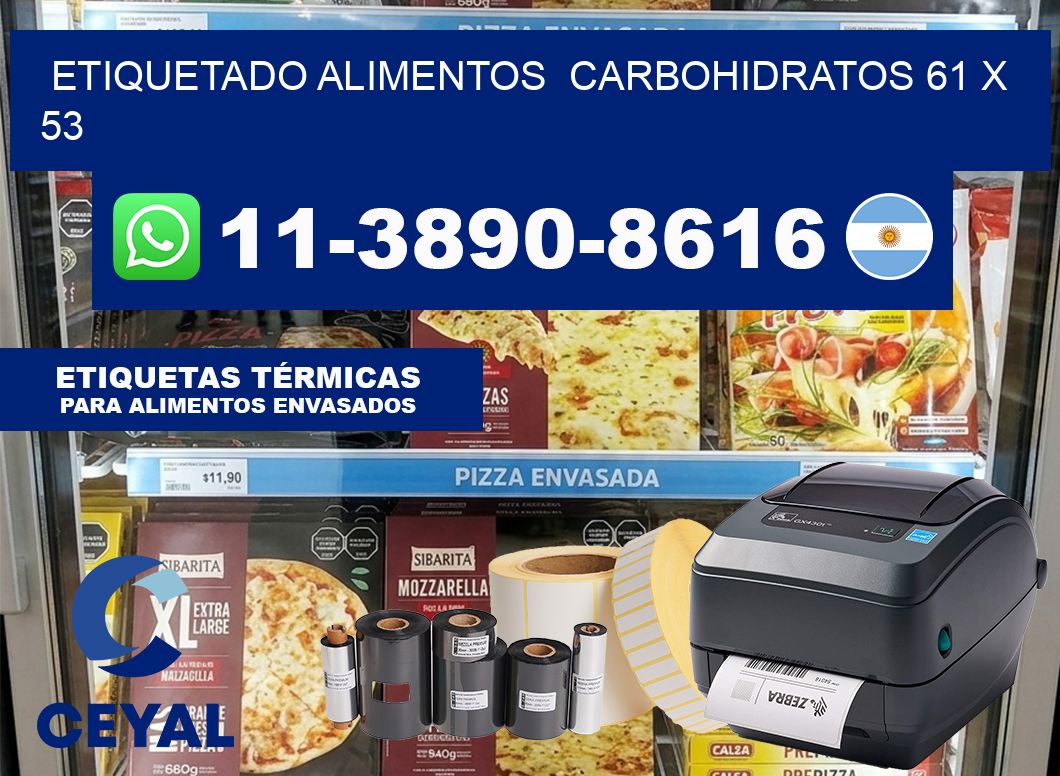 etiquetado alimentos  Carbohidratos 61 x 53