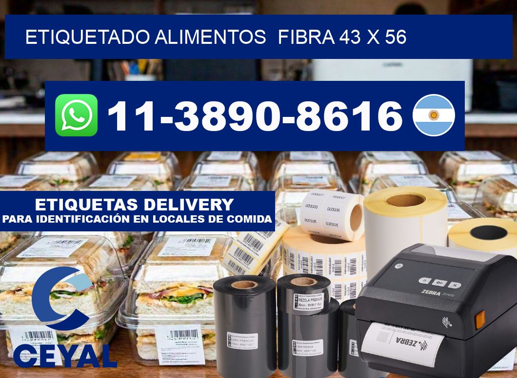 etiquetado alimentos  Fibra 43 x 56