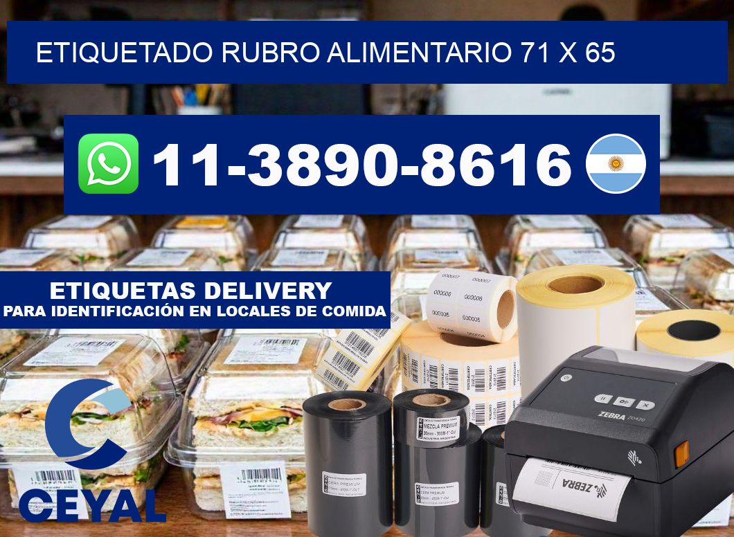 etiquetado rubro alimentario 71 x 65