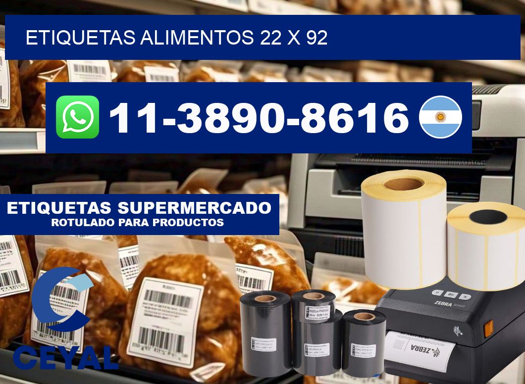 etiquetas alimentos 22 x 92