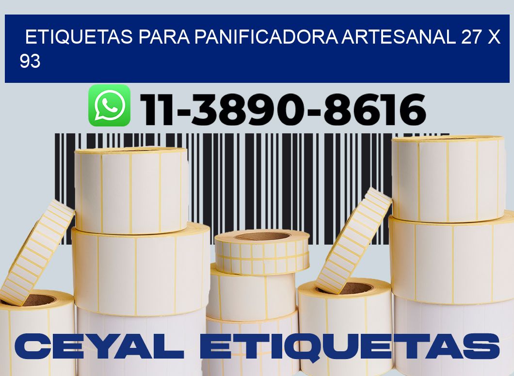 etiquetas para Panificadora artesanal 27 x 93