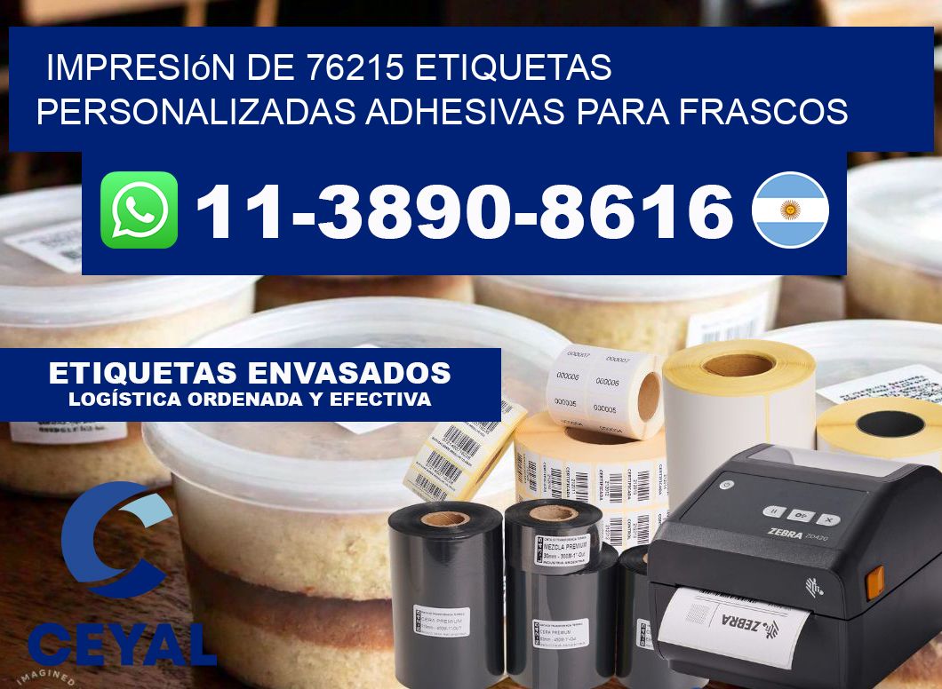 impresión de 76215 etiquetas personalizadas adhesivas para frascos