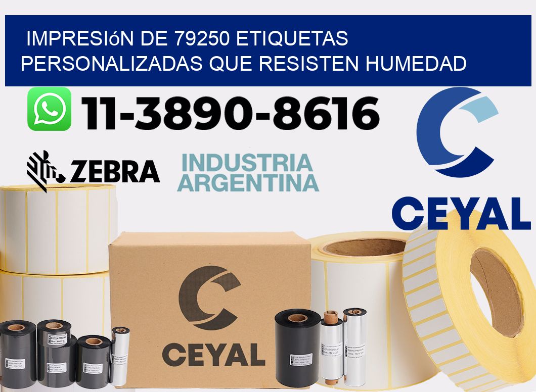 impresión de 79250 etiquetas personalizadas que resisten humedad