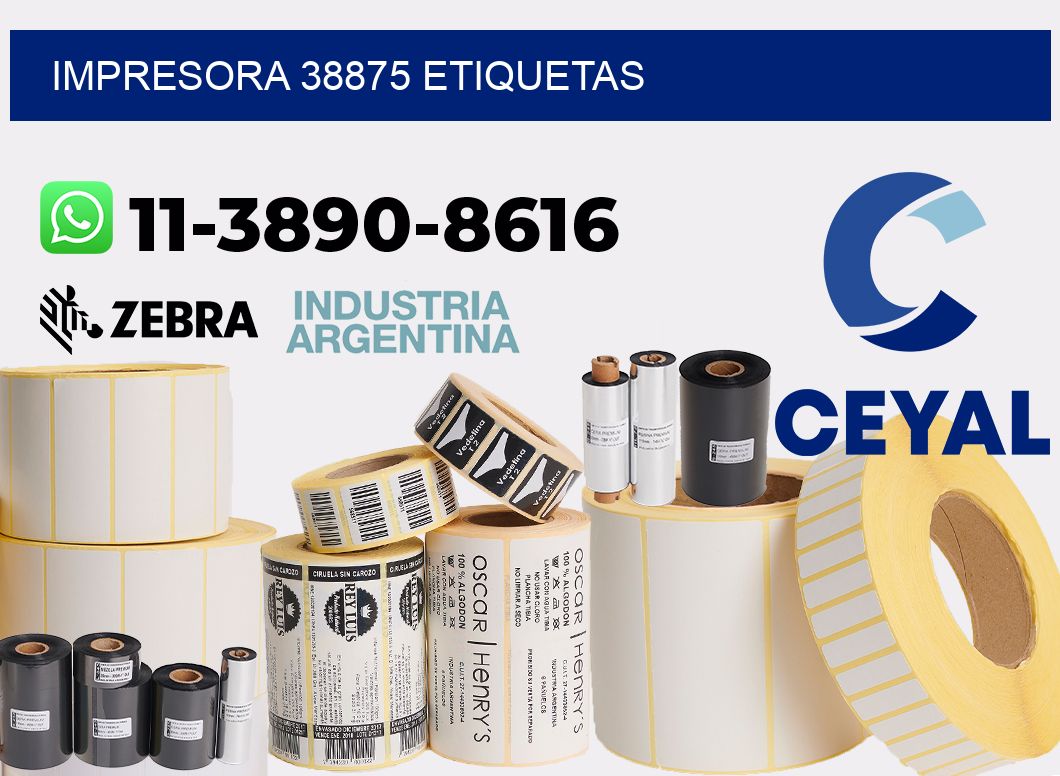 impresora 38875 etiquetas
