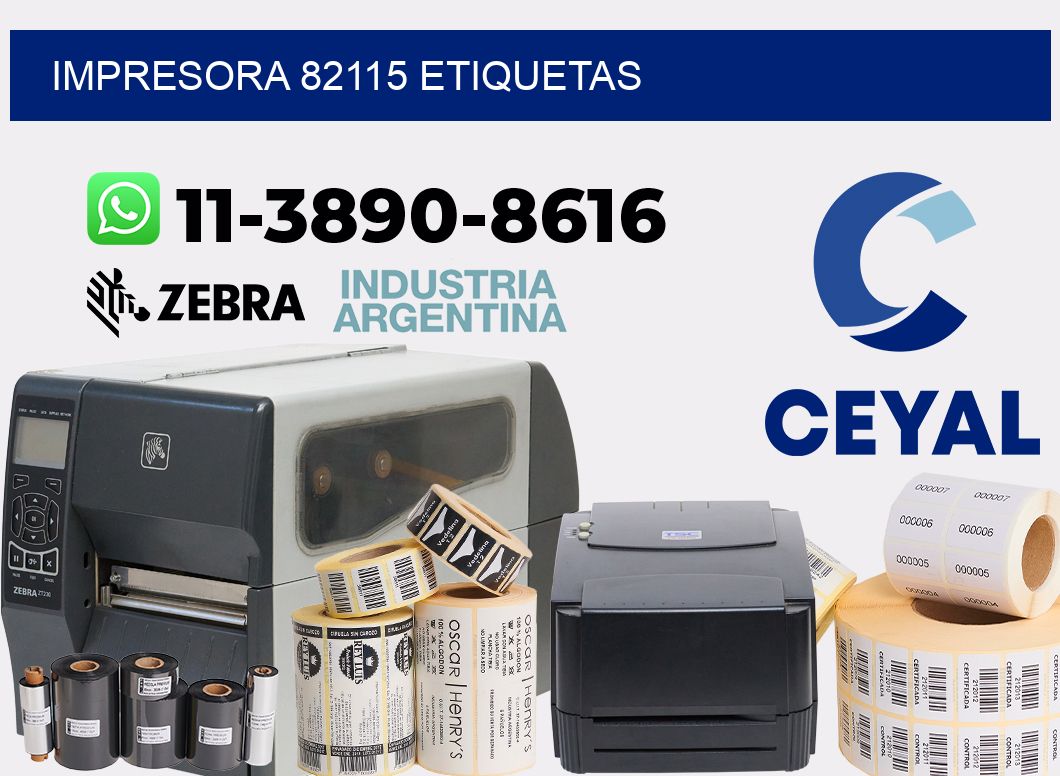 impresora 82115 etiquetas