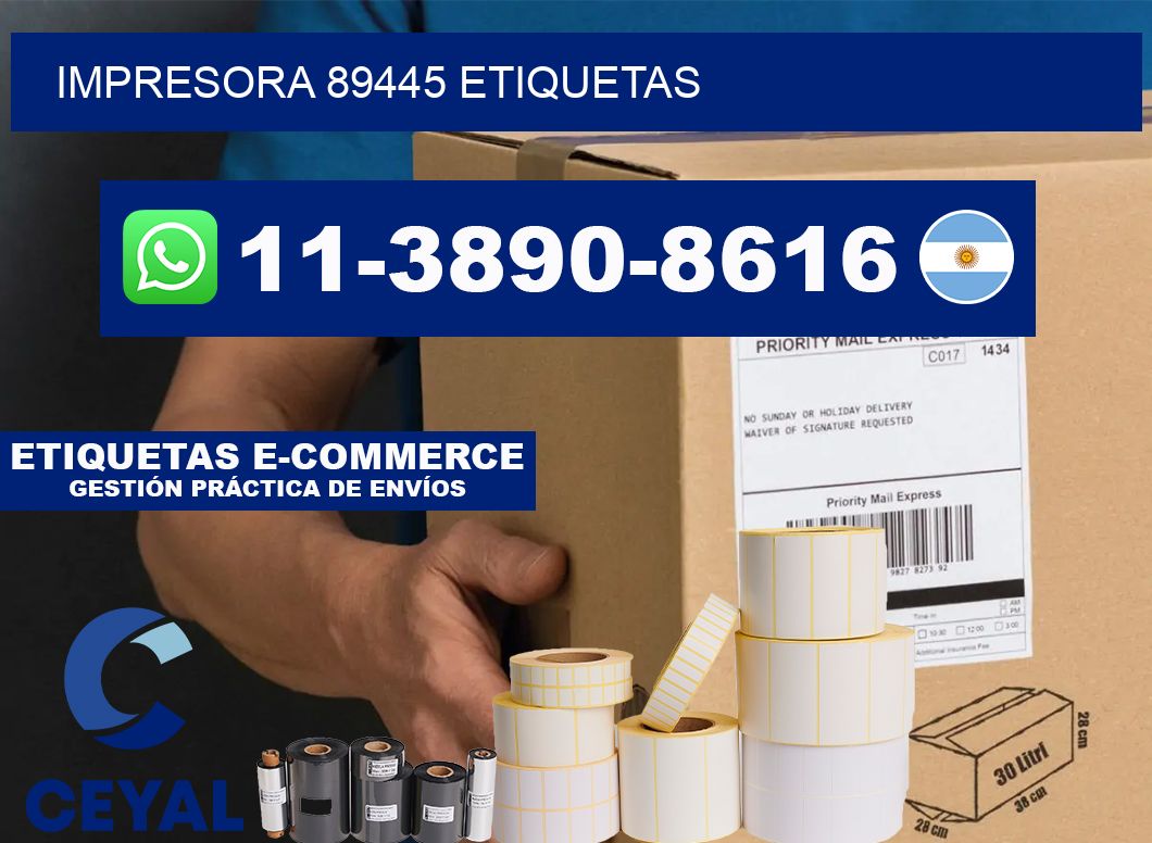 impresora 89445 etiquetas