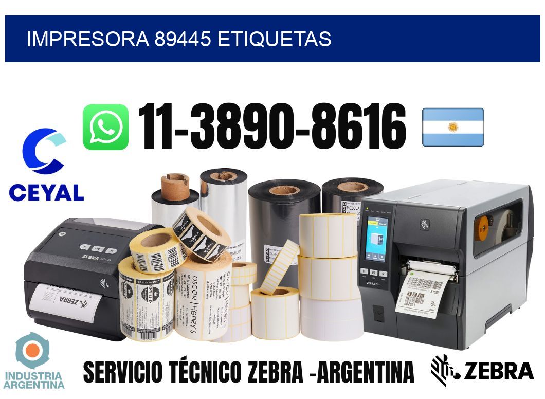 impresora 89445 etiquetas