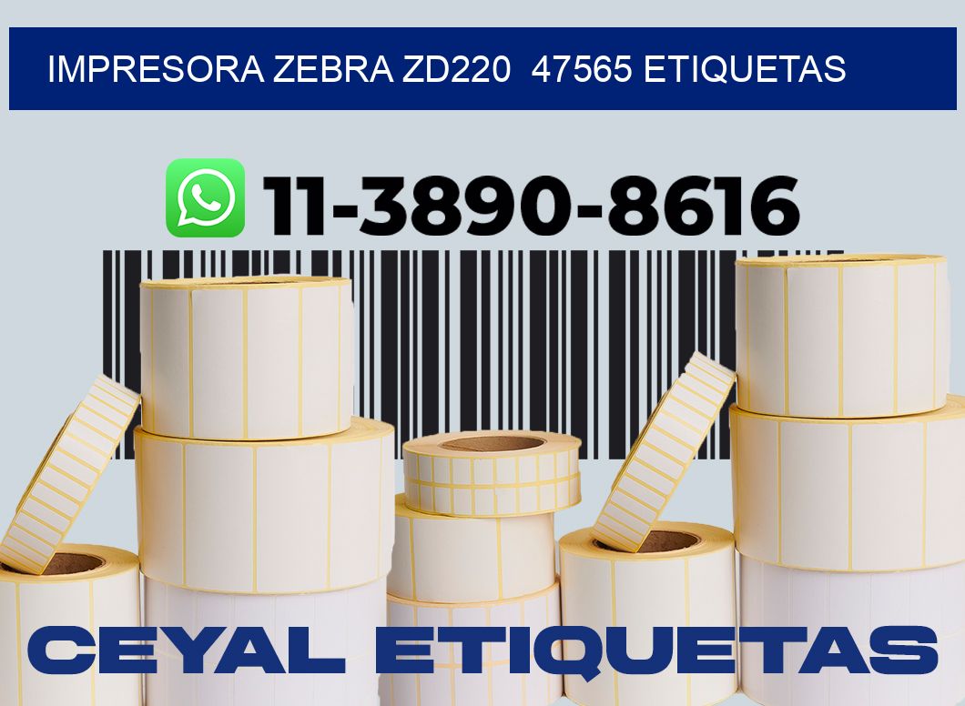 impresora zebra zd220  47565 etiquetas