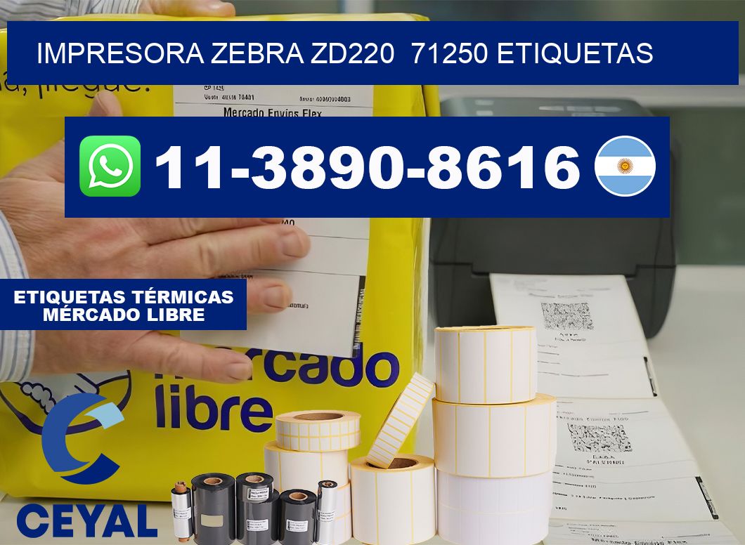 impresora zebra zd220 71250 etiquetas