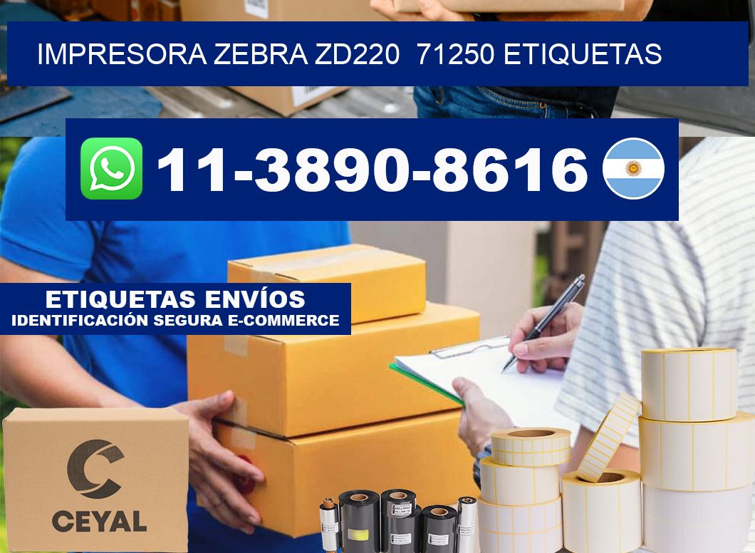 impresora zebra zd220 71250 etiquetas
