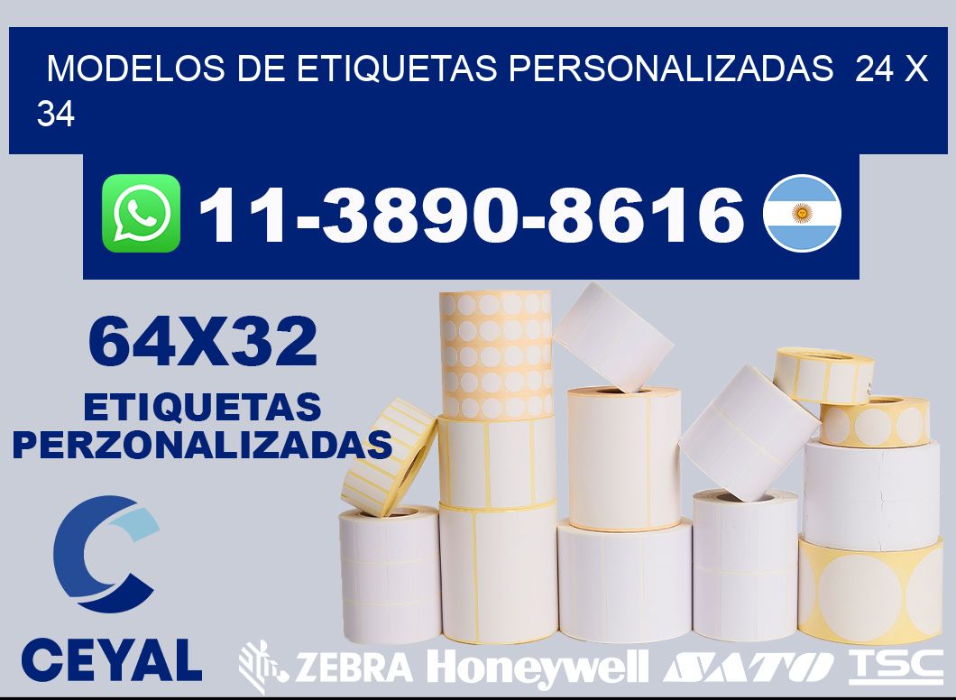 modelos de etiquetas personalizadas 24 x 34