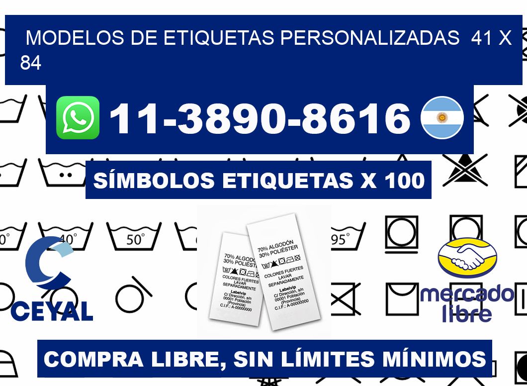 modelos de etiquetas personalizadas  41 x 84