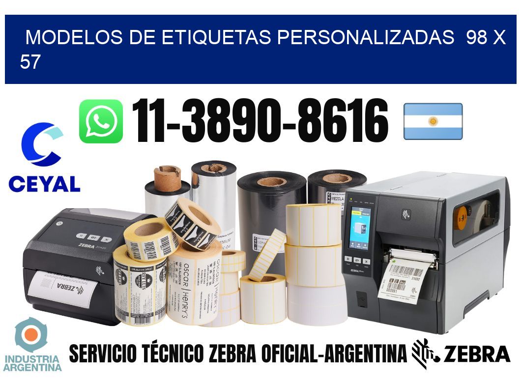modelos de etiquetas personalizadas  98 x 57