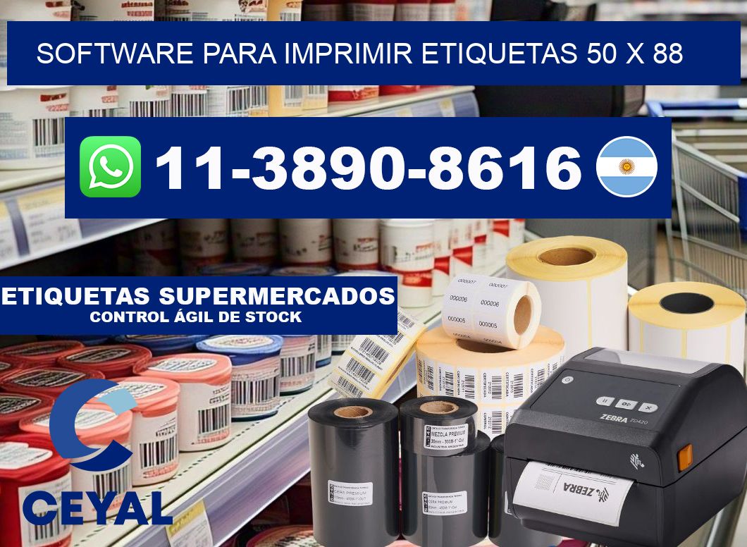 software para imprimir etiquetas 50 x 88