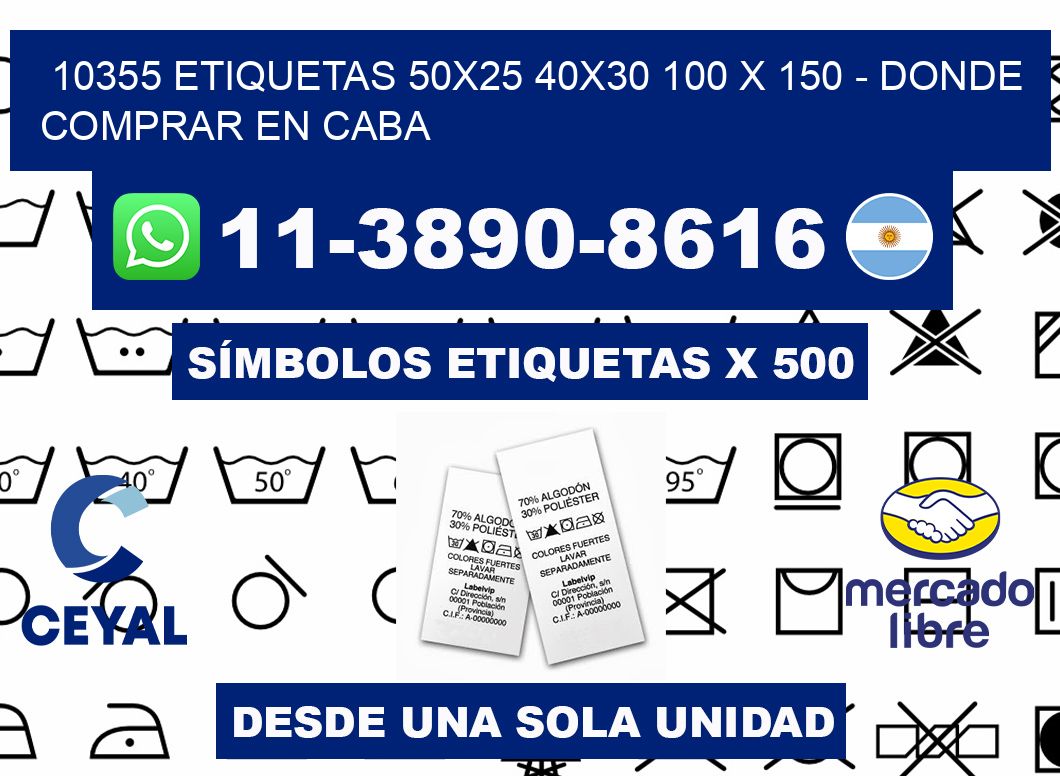 10355 etiquetas 50x25 40x30 100 x 150 - Donde Comprar en Caba