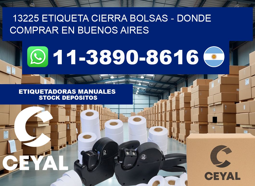 13225 etiqueta Cierra Bolsas – Donde Comprar en Buenos Aires