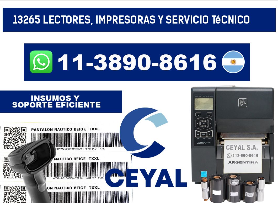 13265 Lectores, Impresoras y Servicio Técnico