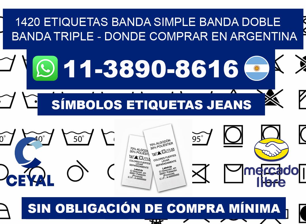 1420 etiquetas banda simple banda doble banda triple - Donde Comprar en Argentina