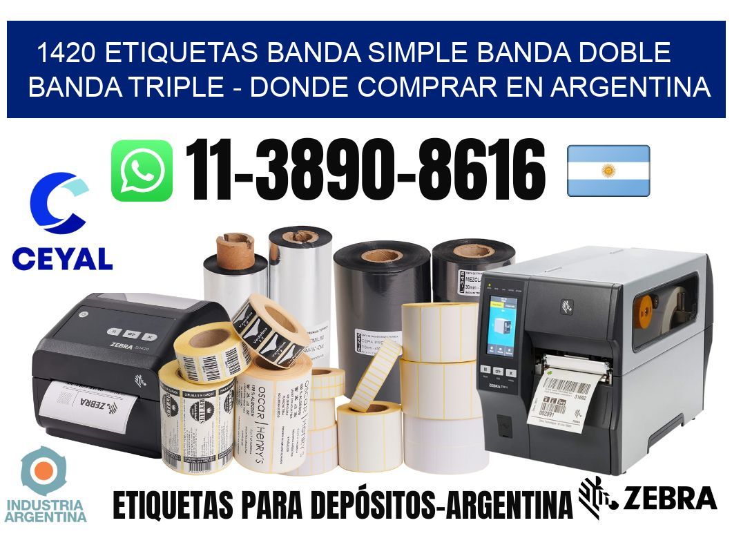 1420 etiquetas banda simple banda doble banda triple - Donde Comprar en Argentina