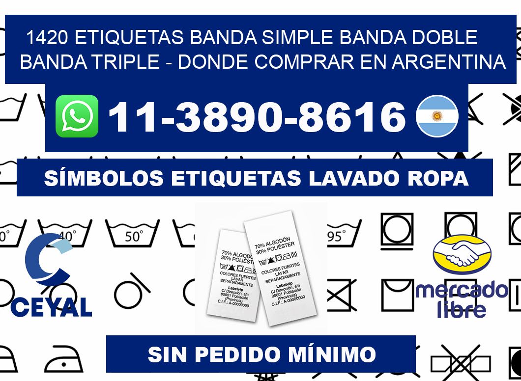 1420 etiquetas banda simple banda doble banda triple - Donde Comprar en Argentina