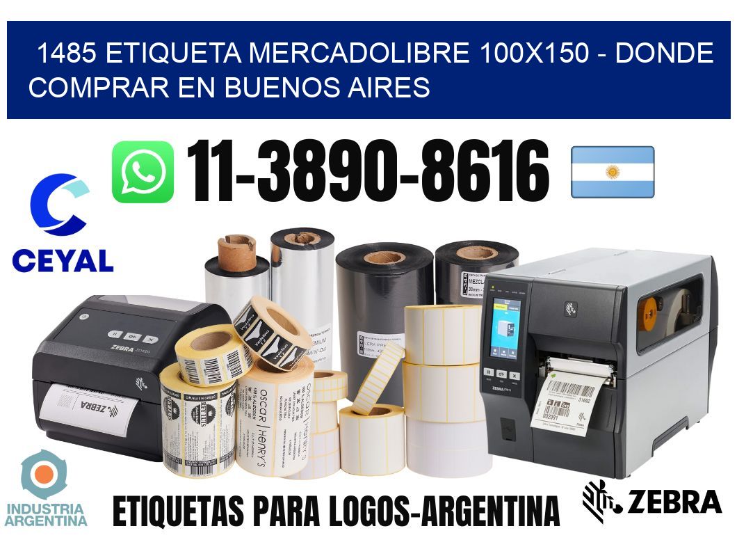 1485 etiqueta MercadoLibre 100x150 - Donde Comprar en Buenos Aires
