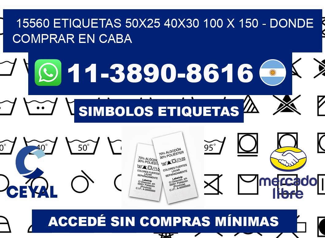 15560 etiquetas 50x25 40x30 100 x 150 - Donde Comprar en Caba
