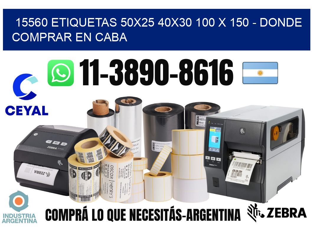 15560 etiquetas 50x25 40x30 100 x 150 - Donde Comprar en Caba