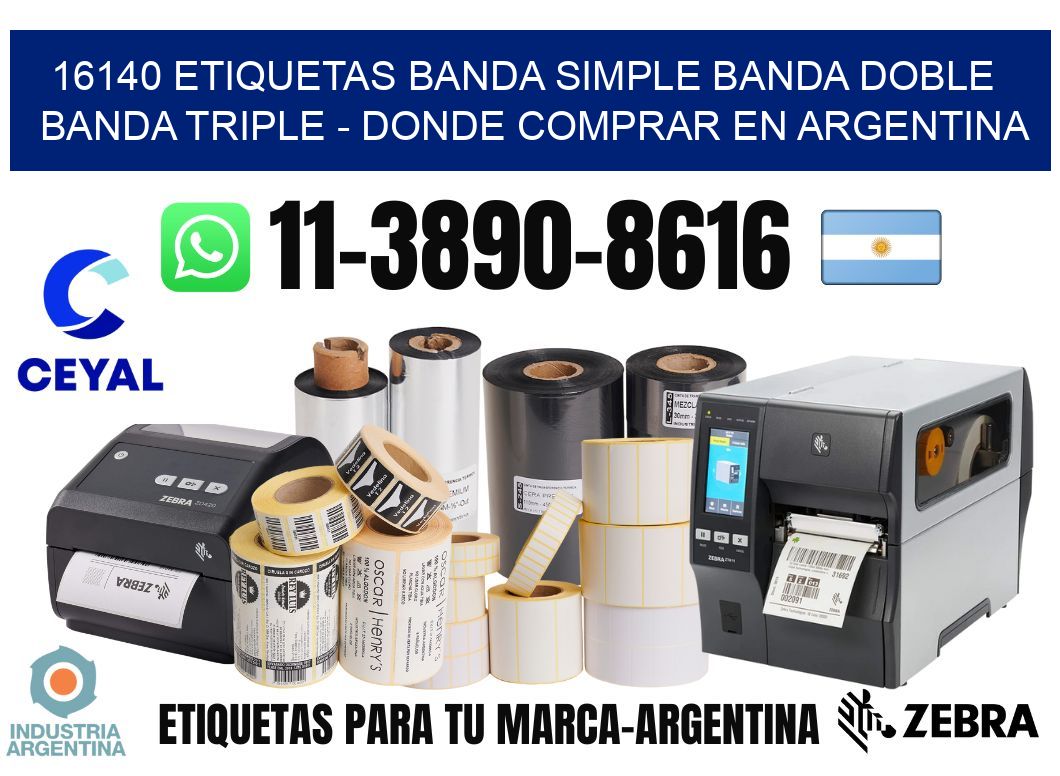 16140 etiquetas banda simple banda doble banda triple - Donde Comprar en Argentina