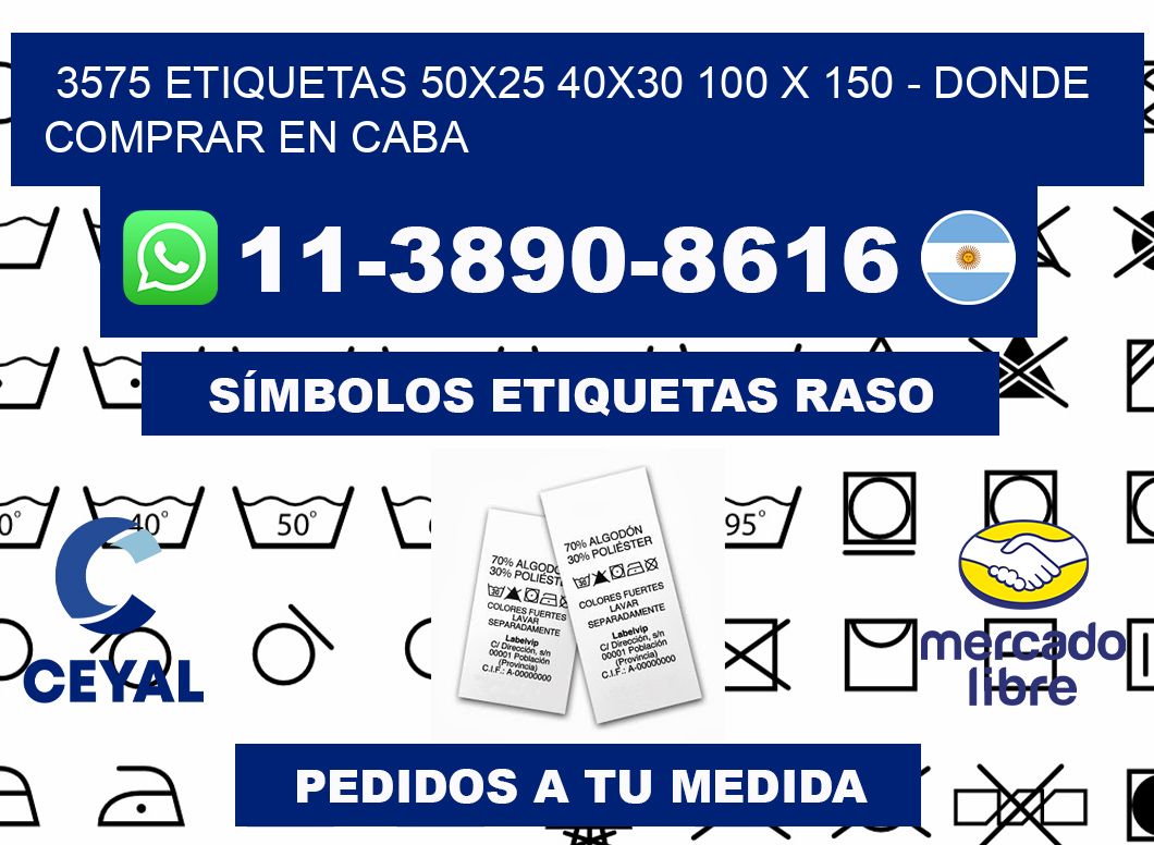 3575 etiquetas 50x25 40x30 100 x 150 - Donde Comprar en Caba
