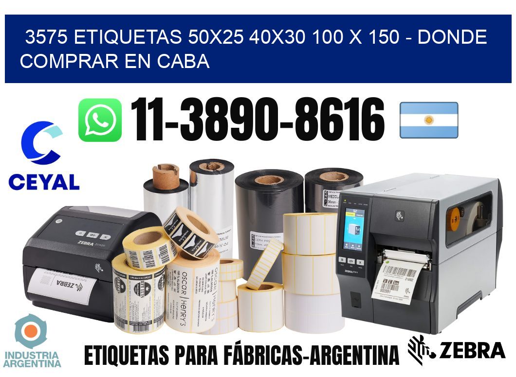 3575 etiquetas 50x25 40x30 100 x 150 - Donde Comprar en Caba