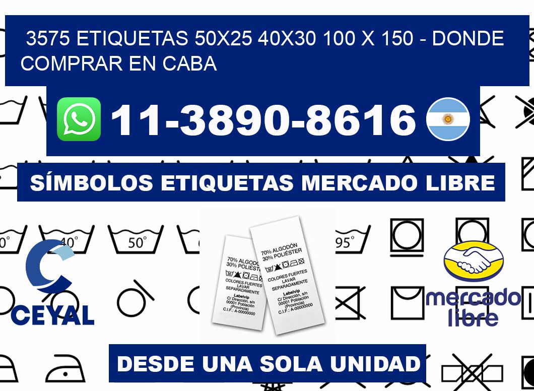 3575 etiquetas 50x25 40x30 100 x 150 - Donde Comprar en Caba