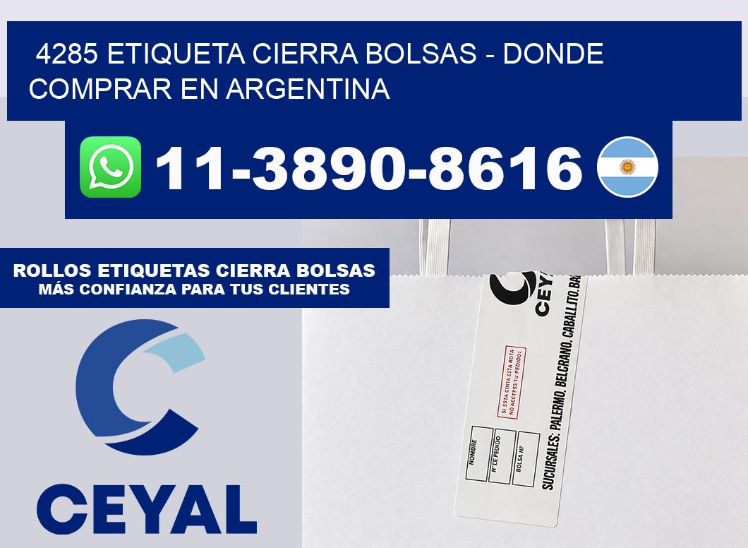 4285 etiqueta Cierra Bolsas – Donde Comprar en Argentina