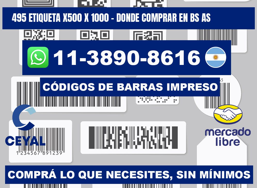 495 etiqueta x500 x 1000 - Donde Comprar en bs as