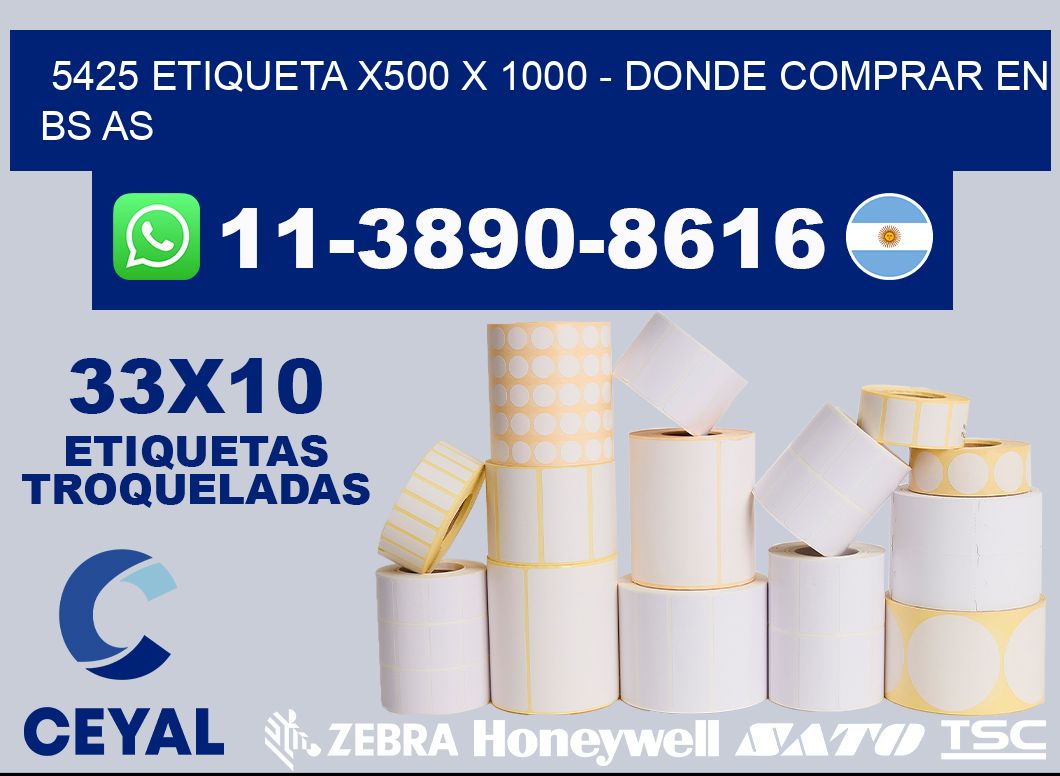 5425 etiqueta x500 x 1000 - Donde Comprar en bs as