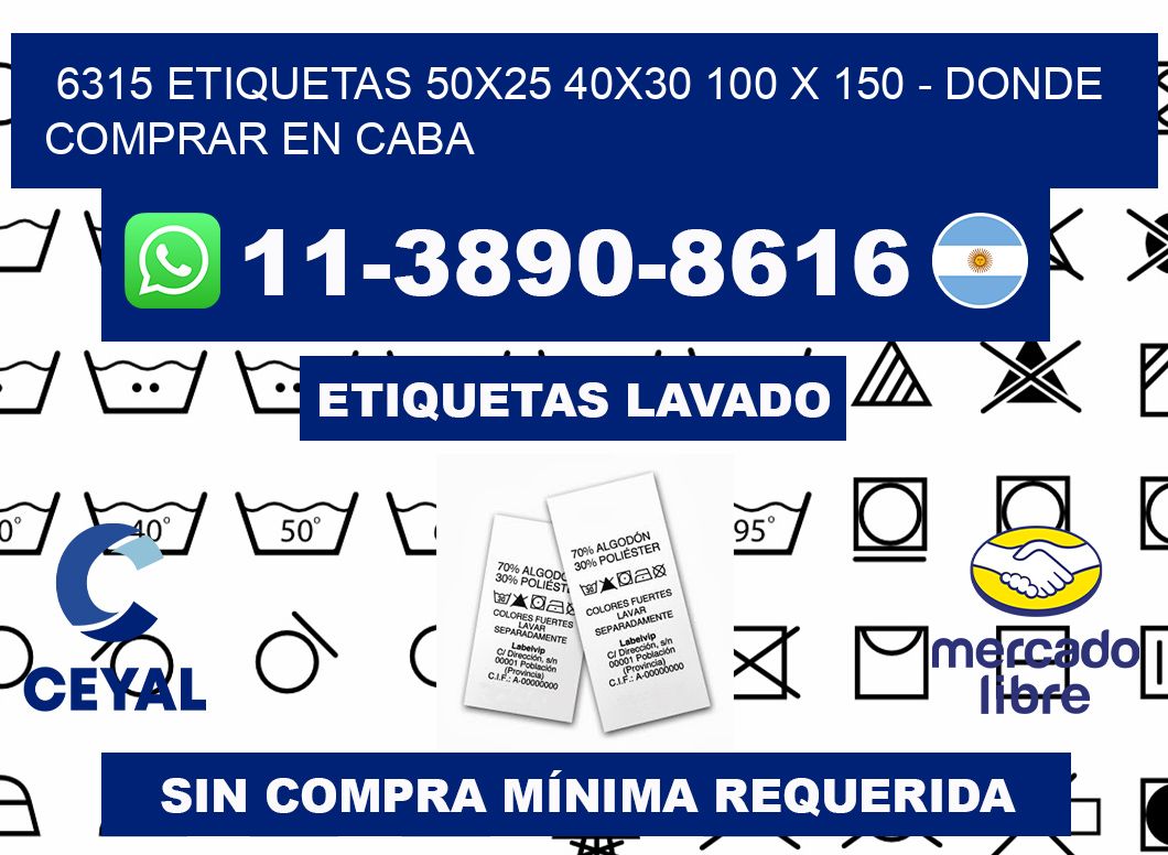 6315 etiquetas 50x25 40x30 100 x 150 - Donde Comprar en Caba